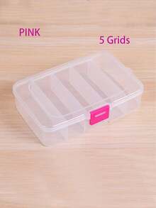 1pc Hair Clip & Jewelry Storage Box With Multiple Compartments Storage Box For Beauty Makeup And Hair Tools, Small Box For Rubber Band Clips And Hair Accessories, Portable Compartment Box With Buckle Bag, Bags, Makeup Bag, Vanity, Make Up Bags, Organizer, Storage, Makeup Organizer, Makeup Bags, Make Up Organizer, Organiser, Toiletry Bag, Desk Organiser, Cosmetic Bag, Makeup Pouch, Make Up Organize, Vanity Accessories, Make Up Pouch, Make Up Bags, Jewellery Box, Pouch, Makeup Brush Holder, Brush Holder, Perfume Organiser, Pouch Bag, Christmas Gifts, Room Decor - Pink - View 7