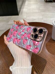 1 件 6D 电镀粉色 TPU 心形保护防滑全覆盖手机壳，适用于 Apple/配套手机壳/有趣的手机壳/Galaxy 手机壳/Redmi 手机壳/OPPO 手机壳/17 Pro Max 手机壳/配套手机壳适用于 17 PRO MAX/16 Pro Max 手机壳/Galaxy A05 手机壳/Galaxy A54 5G 手机壳/Galaxy A52/A52s 5G 手机壳/Galaxy S21 FE 5G 手机壳/Galaxy S23 Ultra 手机壳/Galaxy S24 Ultra 5G 手机壳/Poco X5 Pro 手机壳 - 彩色 - 查看 5