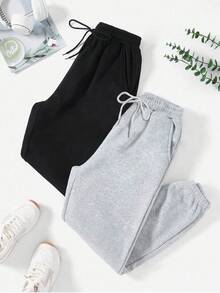 大码女式保暖休闲抽绳运动裤，居家服，女士运动裤，秋冬保暖裤，适合居家、户外活动、聚会等场合，舒适保暖