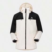CAMEL CROWN 3-In-1 Detachable Men's Outdoor Windproof Waterproof Jacket, Suitable For Hiking - Warm White Phantom Black - View 4