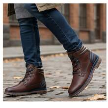 Pakar Zapaterias TOTAL BLACK BOOT FOR MEN NAVY BROWN - Brown - View 1