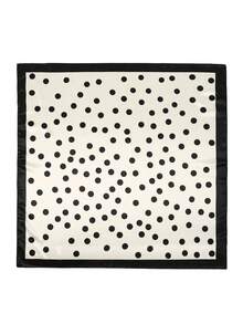 1pc Women's New Fashion Casual Scarf, Polka Dot 90cm Square Scarf, Suitable For Daily Use