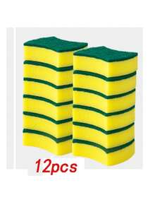 12/22pcs Premium Kitchen Cleaning Set: Super Absorbent, Scratch-Resistant Sponges And Rust Remover Brushes - Ideal For Cleaning Dishes, Pots & Pans, And Removing Grease