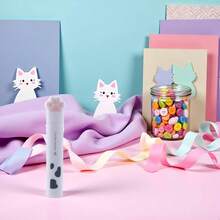 White Paw Scissors, Folding Pocket Scissors Multifunctional Scissor, Kawaii Hand Cutters Art Scissor School Stationery - 白色 - 查看 6