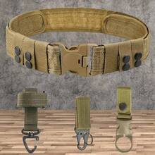 Taktischer Hüftgurt mit Schnellverschluss-Schnalle, Oxford-Gewebe-Gurt, Aufbewahrungsschnalle, Schlüsselring und Flaschenhalter, Hüfttasche