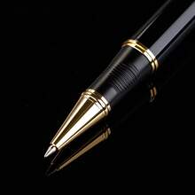 1 Timeless Black Heavyweight Ballpoint Pen - Comfortable Grip/Perfect For Business Tasks/Student Assignments And Daily Diaries/High-End Pen, Suitable For Office Workers And Learners