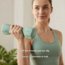 DEFIT أثقال يدوية للنساء للياقة البدنية المنزلية، أثقال صغيرة سداسية الأضلاع مطلية، معدات لياقة بدنية للسكن الجامعي/النادي الرياضي، متعددة الألوان والأوزان متاحة