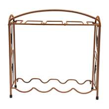 YUNRUX Wine Rack, Metal Wine Rack, Freestanding Bottle Rack