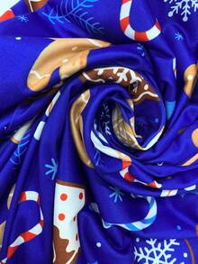 Women's Christmas Gingerbread Print Spaghetti Strap Jumpsuit, Festive Christmas Cookie Fashion Gingerbread Print Clothing, Ideal For Holiday Parties & Casual, Must - Have Winter Outfit, Stylish Xmas Clothes,Fashion Christmas Clothes ,Casual Fall Women Clothes