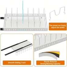 1 Pc Expandable Multipurpose Pot Storage Rack With Adjustable Dividers For Cabinet Pot Rack, Kitchen Cabinet Pots And Pans Organizer, Home Kitchen Accessories