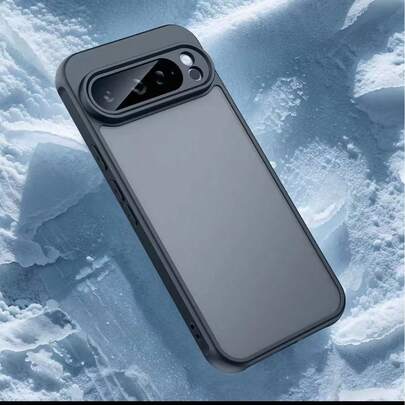 غطاء هاتف لاسلكي للشحن فاخر مطفي مقاوم للصدمات مع غطاء حماية شبه شفاف لهواتف Pixel 6/6 برو/7/7 برو/8/8 برو/8A/9/9 برو/9A/10/10 برو