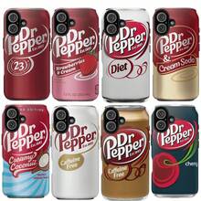 Can Phone Cases,  Strawberries And Cream/Coconut/Diet/Soda/Cherry Cover For IPhone 16 15 14 13 12 11 X Xs Xr 8, Soft Drink, Durable - 混合色3 - 查看 3