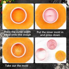 10 piezas Juego de cortadores de galletas navideñas, Estampador de galletas navideñas, Sello de galletas DIY - Juego de cortadores de pastelería, Horneado navideño, Decoración navideña - Navidad N - Ver 3