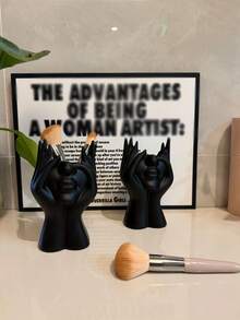 1pc Human Body Shaped Desk Organizer, Multi-Functional Pen/Makeup Brush Holder