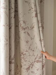 1pc Blackout Thermal Insulated Curtain - 99% UV-Resistant Polyester, Rod Pocket Hanging, Non-Bleachable Plain Weave, Bedroom Art Theme, Coated Blackout Thermal Insulation, Noise Reduction - Ideal For Bedroom, Farmhouse And School Deep Sleep (280g Fabric Weight) - Multicolor - View 5