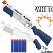 بندقية ألعاب أطفال جديدة للخارج، مسدس إطلاق رصاصات رغوية يدوي، لعبة قتال مع ذخيرة، خيارات ألوان متعددة للأطفال