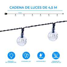 ELE-GATE Tira De 20 Luces Led RGB Solares Para Jardín Exteriores - Multicolor - Ver 5
