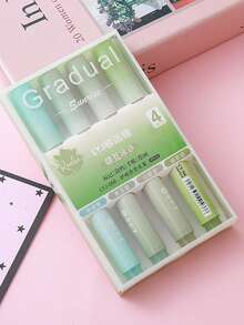 4pcs Soft Tip Fluorescent Highlighter Pens, Large Capacity Marker Pens, Highlighting, DIY Drawing, Marker Pens