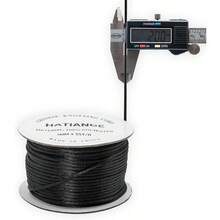 2mm Black Satin Rattail Cord String For Jewelry Making Bracelet Necklaces Beading Thread Macrame Chinese Knot Craft 50Meters