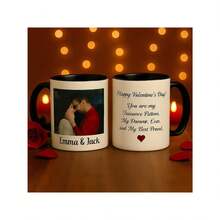 Personalized Coffee Mug 11 Oz Ceramic, Add Photo, Text Or Logo, Custom Picture Cup, Double‑Sided Print, Dishwasher And Microwave , Gift For Men, Women - default - View 3