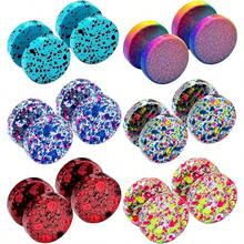 Fake Plugs Faux Gauges Plugs Earring For Men Stainless Steel Studs Circle Flat Back Cheater Illusion Tunnel Dumbbell Earrings Ear Plugs Women 16G612 Pieces 10mm