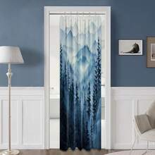 Blue Forest Small Shower Curtain Stand Up Stall Shower Curtains Rv Narrow Nature Rustic Woodland Pine Tree Bathroom Decor, Waterproof Cloth Fabric With Hooks 36''W X 72''L{"Color_name":"Blue","Size_name":"36\"Wx72\"L(Packof1)"} - 多色21 - 查看 4