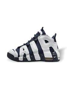 Nike Air More Uptempo 96 女款(GS)运动鞋，休闲健身轻便缓震透气，厚底设计，撞色拼接，舒适百搭，适合日常街头穿着和旅行，蓝白配色，货号FV5371-100 - 藍白 - 查看 1