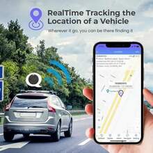 Mini GPS Tracker, 1 Count Car GPS Tracker With Weatherproof Magnetic Case, Batteries Powered Hidden Car Tracking Device - Black - View 3