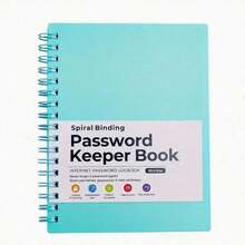 1PC Password Participation Book, Alphabetically Ordered Password Diary And Organizer, Personalized Password Log In 4.7-Inch X 6.1-Inch Mini Size With University Level Grid Pages, Perfect For Home And Office Organizations - Xanh đậm - Xem 12