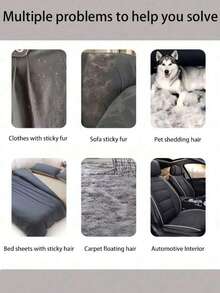 Escova de remoção de pelos dupla face, escova de remoção de pelos, removedor de fiapos de tecido mágico, escova manual de remoção de pelos estática, escova de remoção de fiapos, reutilizável, lavável, adsorção estática, pelos antimoscas, portátil para viagem, essencial para pessoas desleixadas, adequada para roupas, sofás, móveis, roupas de cama e carpetes - ferramenta eficaz de remoção e limpeza de pelos essencial