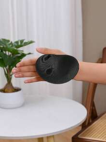 2/4 Stücke Schwarz-Aprikose Büstenhalter Polster, Länge 11 cm, Breite 8 cm, klebende BH Einsätze zum Anheben, wasserdicht für Sport, Bademode, Bikinis, Kleider