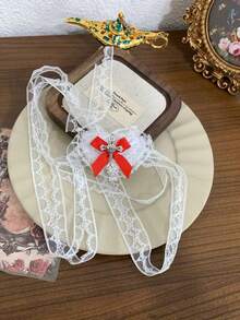 1pc Gothic Sexy Punk Sweet Lace Cross Masquerade Eye Mask For Women Costume Halloween - Multicolor - View 13