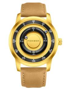 Foxbox Kids Watch Fashionable Boy's Watch, Cool Dial Display Design Waterproof Rotating Magnetic Bead Watch, Gift For Family Party