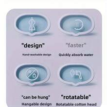 Mop mini portabil, mop umed rezistent pentru suprafețe multiple, cu mâner și burete, ușor pentru podele, sticlă, mașini, bucătărie, baie - sistem compact de curățare