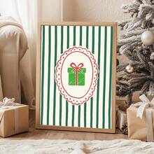 1/3 pezzi Quadri murali natalizi, stampe su tela con motivi festivi rossi e verdi, poster retrò natalizi per decorare soggiorno, camera da letto, ufficio, regalo per lei, decorazioni natalizie senza cornice, decorazioni natalizie, decorazioni per albero di Natale, decorazioni per Natale, Ringraziamento, matrimonio, casa, autunno, compleanno, feste, vacanze, Ognissanti