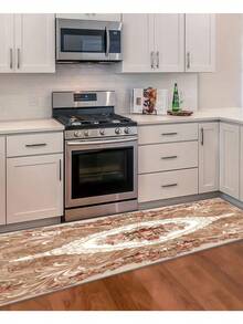 1/2/3pcs Bohemian Style Printed Bath Mat, Non-Slip Bathroom Rug, Machine Washable, For Bathtub, Indoor/Outdoor Doormat