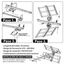 Antena Hd Exterior 12 Elementos Hd Tv 10m Cable Link Bits Blanco - Blanco - Ver 6