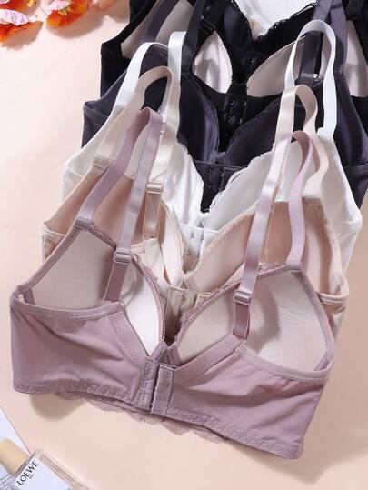 Romantic Kanten Gather Uplift Bra, Everyday Wear, Small Bust Lingerie view 5