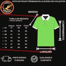 Polo Infantil Menino Camisa Algodão Piquet Tam: 4 ao 16 - Bege - Visão 6