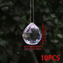 12pcs Premium Crystal Christmas Balls - Sparkling Tree Ornaments With Sunlight Catchers - Dazzling Holiday, Home & Office Decor - Perfect Gift For Christmas Themed Parties