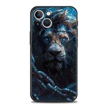 Funda de Teléfono con Patrón de León para  16 15 14 13 12 Pro Max 11 Pro Max 7 8 Plus XS XR, Carcasa de Silicona Suave a Prueba de Golpes, Compatible con Funda de  17, Funda de  17 Pro, Funda de  17 Pro Max - a7 - Ver 7