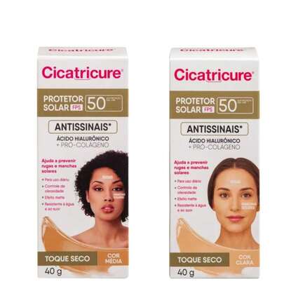 Protetor Solar Facial Cicatricure Antissinais Fps 50 40g