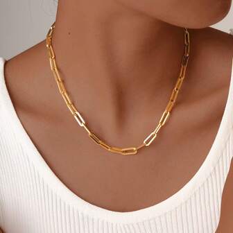 Women's Fashion Simple Chain Necklace, Suitable As A Gift For Friends