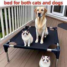 Breathable & Comfortable Pet Bed, Suitable For Small, Medium & Large Dogs, Indoor & Outdoor Use - Black - View 7