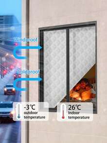 Winter Thermal Curtains – Easy Install Warm Drapes, Windproof & Noise-Reducing, Perfect For Bedroom, Living Room & Kitchen