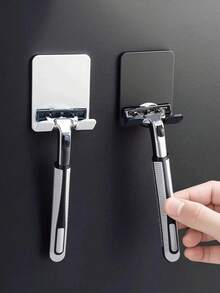 1/2 szt. plastikowych haczyków na maszynkę do golenia, samoprzylepne, bez wiercenia, Stronghold, organizer na ubrania i parasole, powrót do szkoły