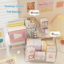 1/2/3 buc cutii de depozitare transparente stivuibile, cutii organizatoare multifuncționale care economisesc spațiu pentru bucătărie, baie, dormitor, masă de cafea în sufragerie, birou, containere ideale pentru organizarea casei