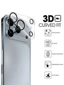 3 pezzi Pellicola protettiva in vetro temperato compatibile con 17 Pro Max, 17 Air, per proteggere la fotocamera posteriore. Compatibile con 17 Air, 17 Pro, 17 Pro Max, 16, 16 Pro, 15, 14, 13, 12, 11 Pro, Pro Max, Plus, Mini. Pellicola protettiva 3D per obiettivo, resistente ai graffi, facile da installare. Adatta per uso quotidiano, in ufficio, a casa. Protezione impermeabile e antiurto per la fotocamera del telefono, resistente ai graffi.