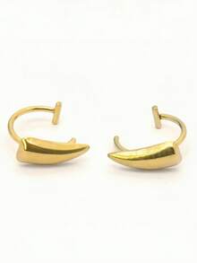 A Pair Of Vampire Fangs With No Holes, Lip Clips, Demon Teeth, Sharp Teeth, Titanium Steel, No Holes, Lip Rings, Halloween Single Item