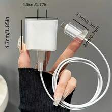 Pink Ribbon Bow Data Cable Apple 15 Charger Protective Case 20 Pro Max Compatible With 13 14 Fast Charging Wrap - 領結 - 查看 6